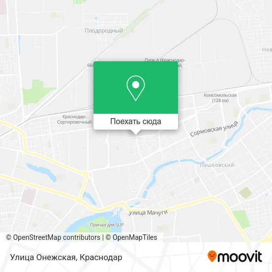 Карта Улица Онежская