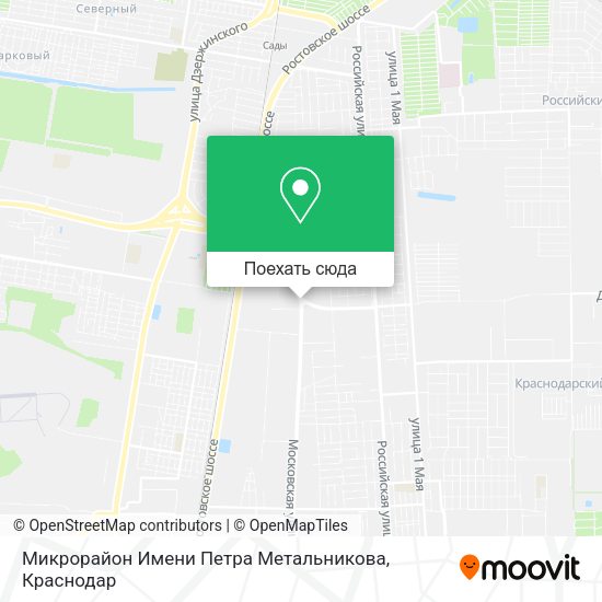 Карта Микрорайон Имени Петра Метальникова