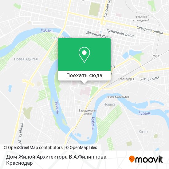 Карта Дом Жилой Архитектора В.А.Филиппова