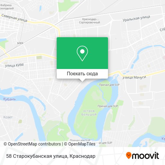 Карта 58 Старокубанская улица