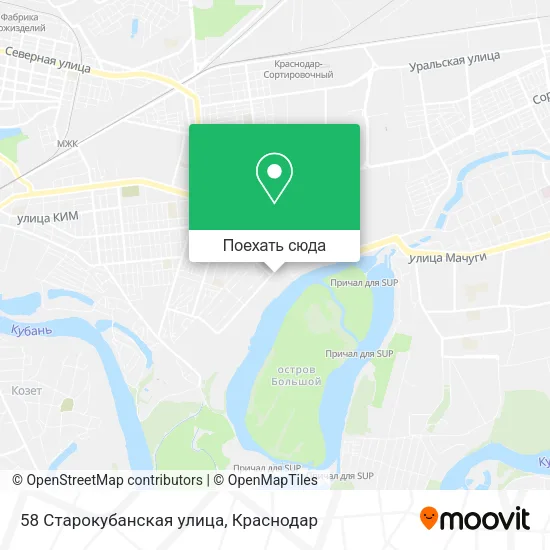 Карта 58 Старокубанская улица