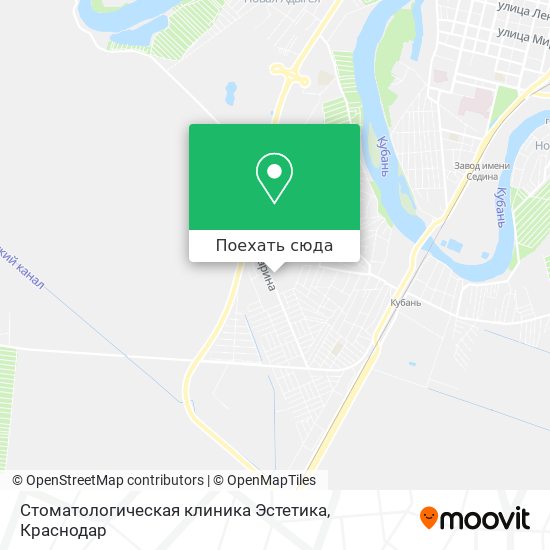 Карта Стоматологическая клиника Эстетика