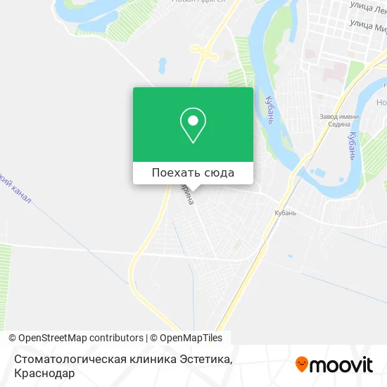 Карта Стоматологическая клиника Эстетика