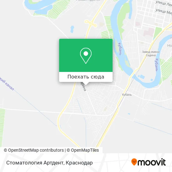 Карта Стоматология Артдент