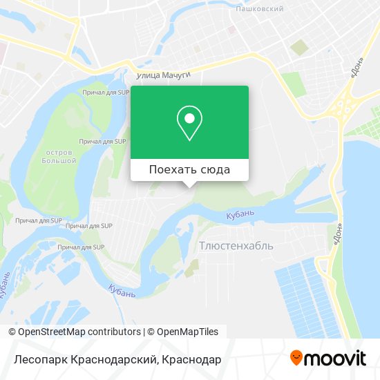 Карта Лесопарк Краснодарский