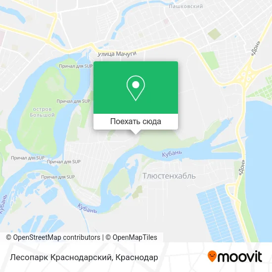 Карта Лесопарк Краснодарский