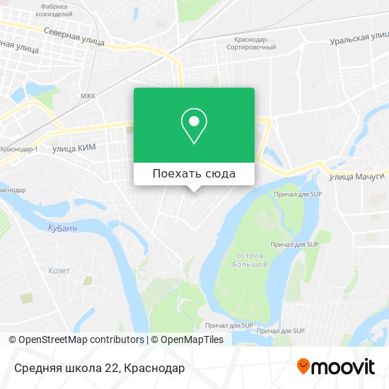 Карта Средняя школа 22