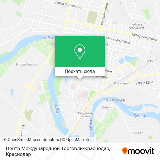 Карта Центр Международной Торговли-Краснодар