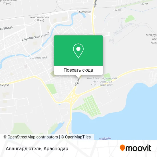 Карта Авангард отель