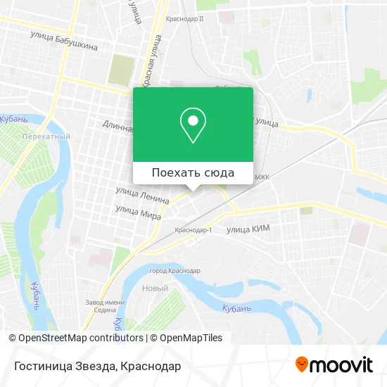 Карта Гостиница Звезда