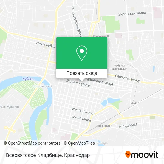 Карта Всесвятское Кладбище