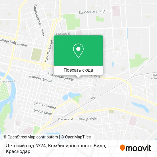 Карта Детский сад №24, Комбинированного Вида
