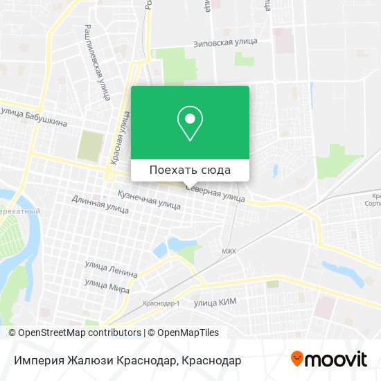 Карта Империя Жалюзи Краснодар