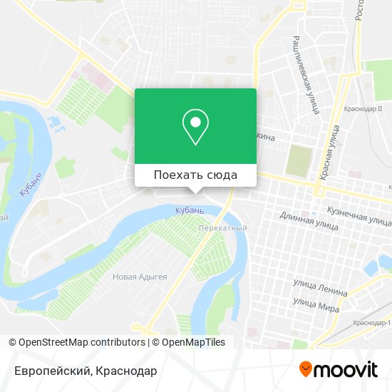 Карта Европейский