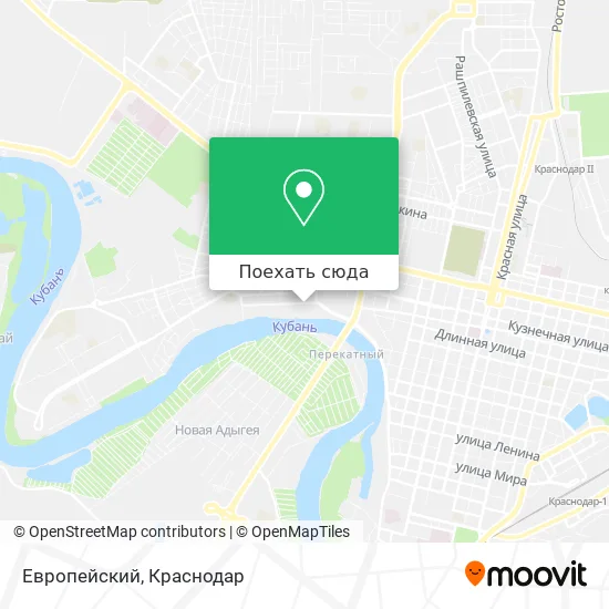 Карта Европейский