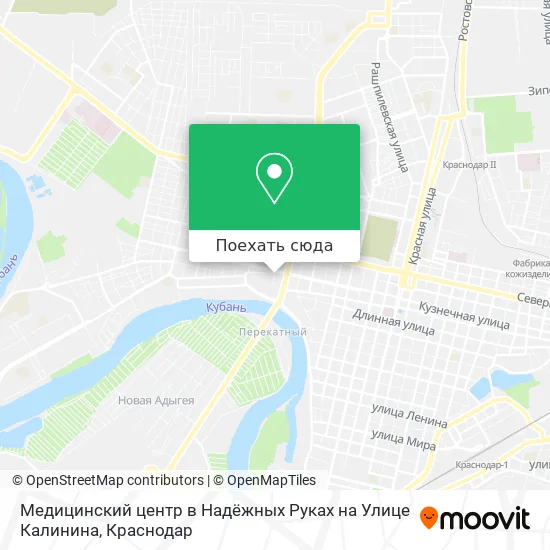 Карта Медицинский центр в Надёжных Руках на Улице Калинина