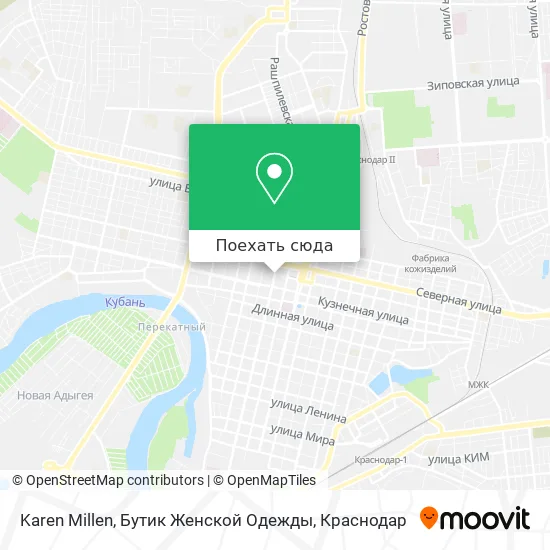 Карта Karen Millen, Бутик Женской Одежды