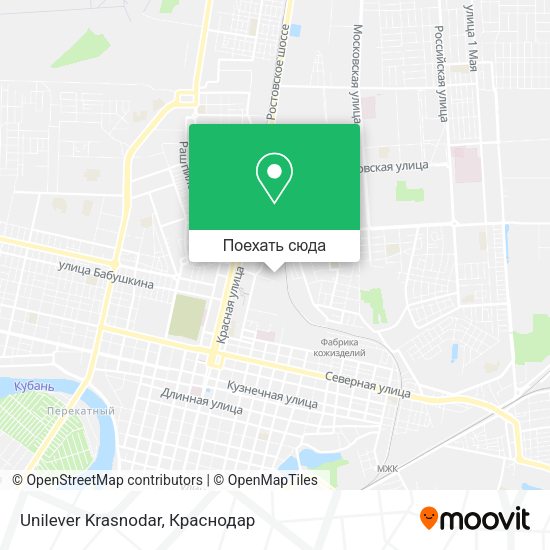 Карта Unilever Krasnodar