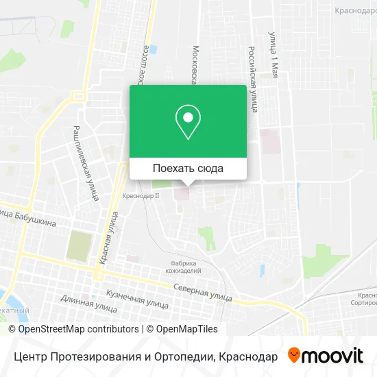 Карта Центр Протезирования и Ортопедии
