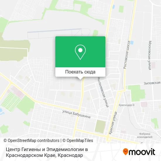 Карта Центр Гигиены и Эпидемиологии в Краснодарском Крае