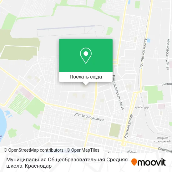 Карта Муниципальная Общеобразовательная Средняя школа