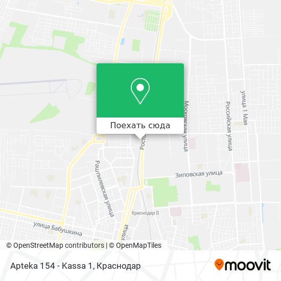 Карта Apteka 154 - Kassa 1