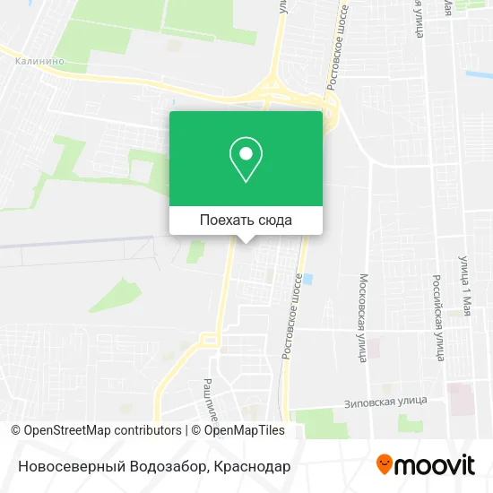 Карта Новосеверный Водозабор