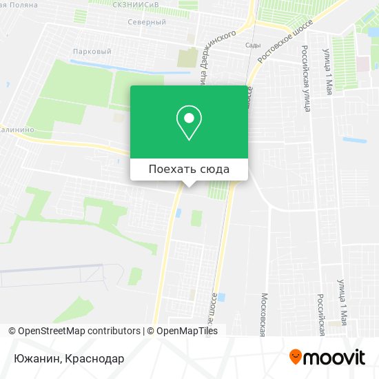 Карта Южанин