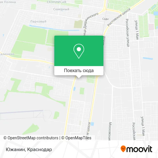 Карта Южанин