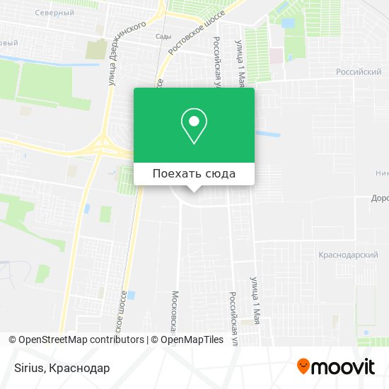 Карта Sirius