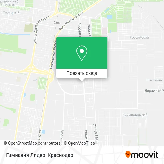 Карта Гимназия Лидер