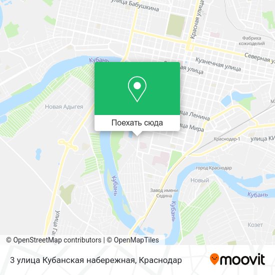Карта 3 улица Кубанская набережная