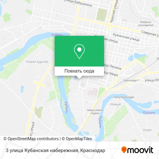 Карта 3 улица Кубанская набережная