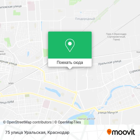 Карта 75 улица Уральская