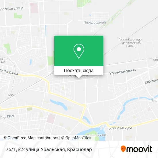Карта 75/1, к.2 улица Уральская