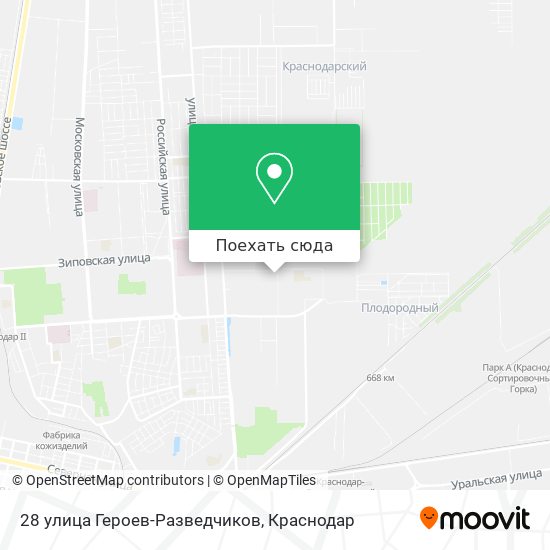 Карта 28 улица Героев-Разведчиков
