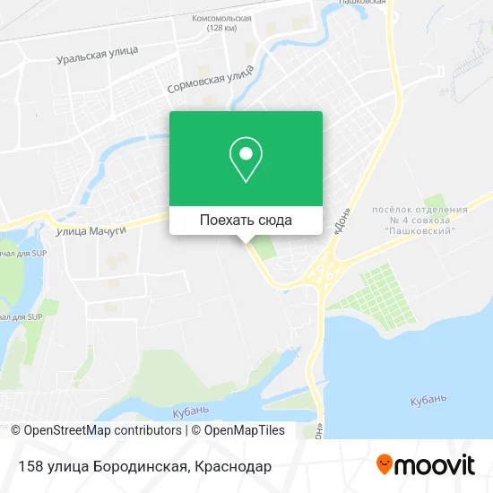 Карта 158 улица Бородинская