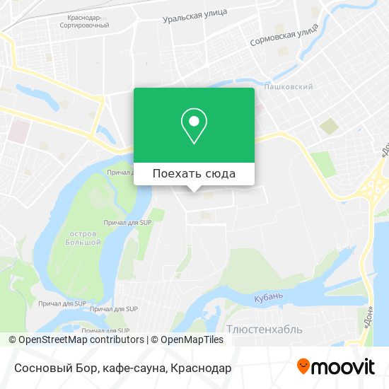 Карта Сосновый Бор, кафе-сауна