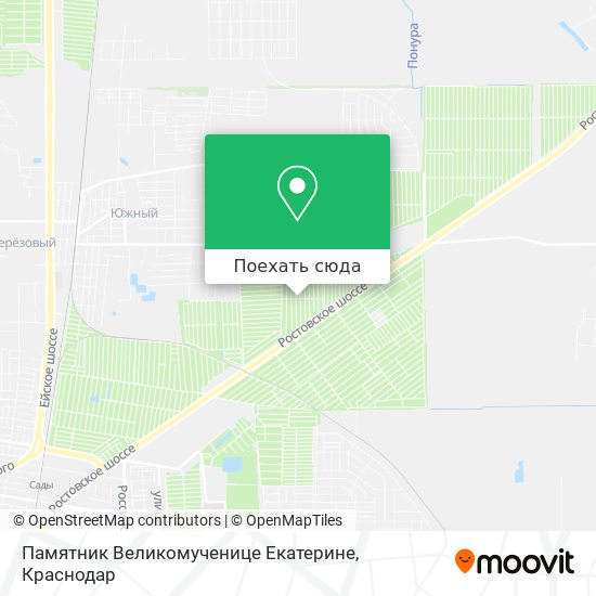 Карта Памятник Великомученице Екатерине