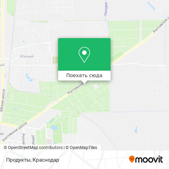 Карта Продукты