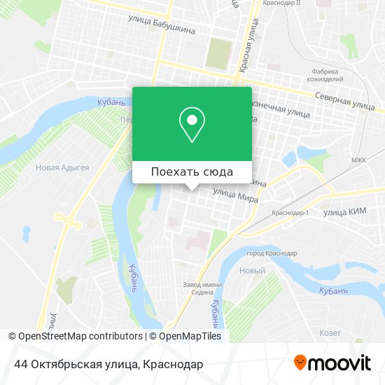 Карта 44 Октябрьская улица