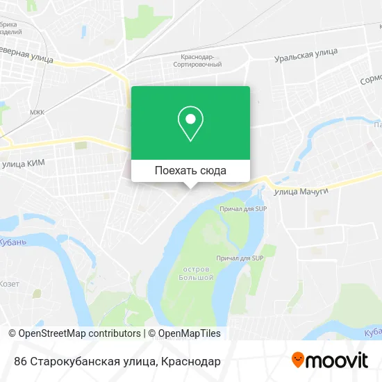 Карта 86 Старокубанская улица