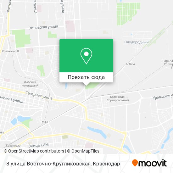 Карта 8 улица Восточно-Кругликовская