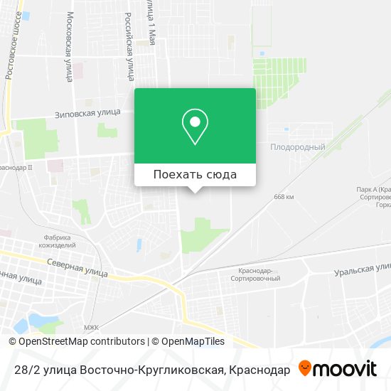 Карта 28 / 2 улица Восточно-Кругликовская