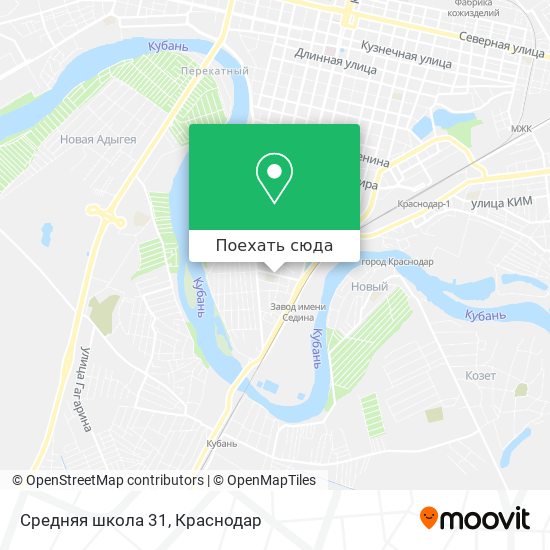 Карта Средняя школа 31