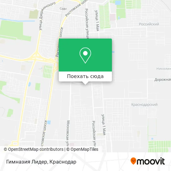 Карта Гимназия Лидер