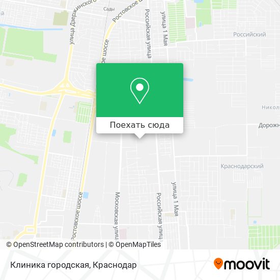 Карта Клиника городская
