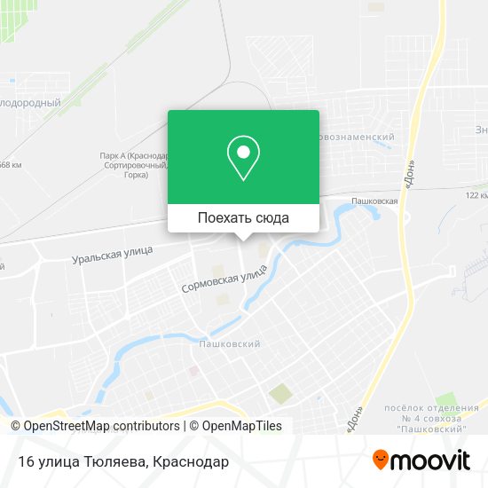 Карта 16 улица Тюляева