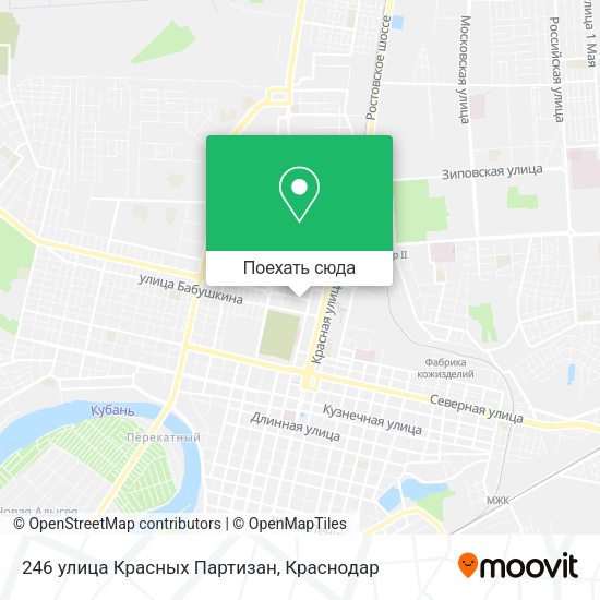 Карта 246 улица Красных Партизан