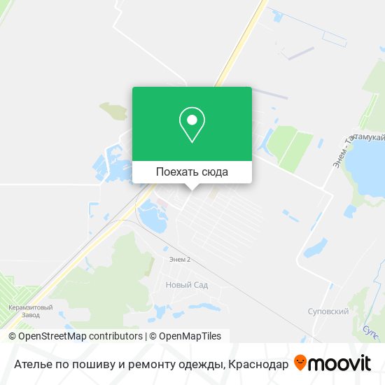 Карта Ателье по пошиву и ремонту одежды